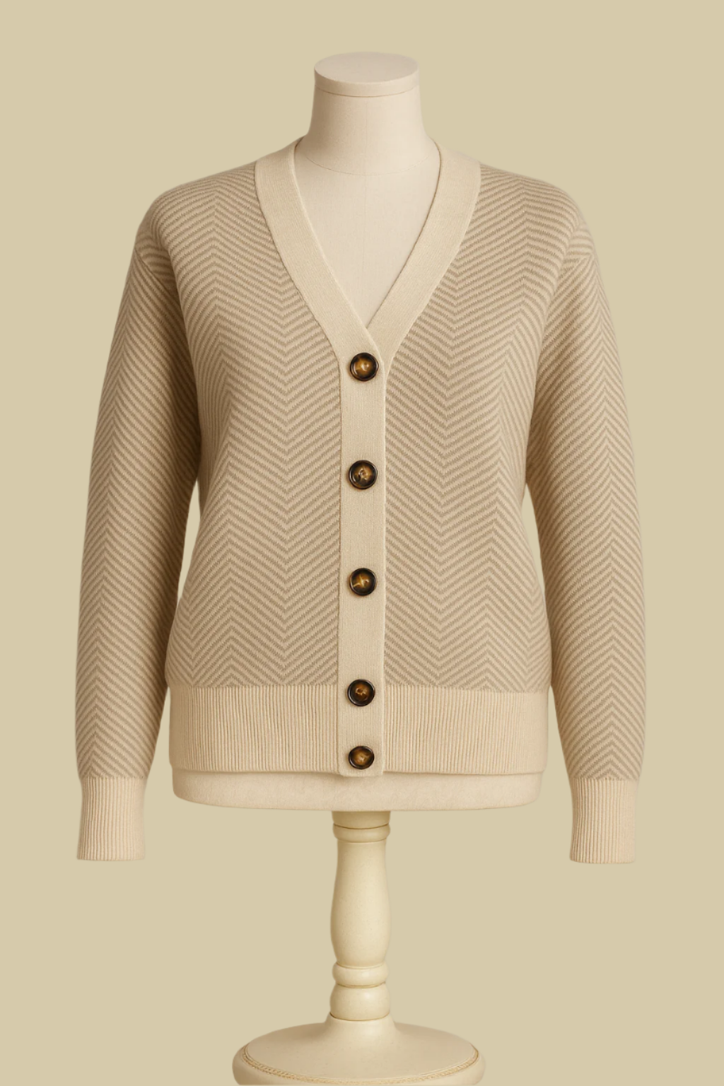 Celia Designer Sweater By Celica (Beige)