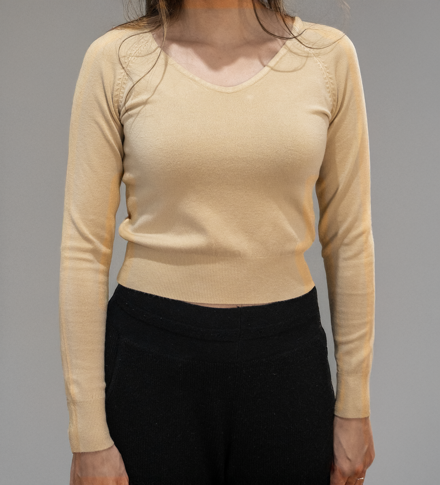 Lune Full Sleeve Blouse By Celica Cream