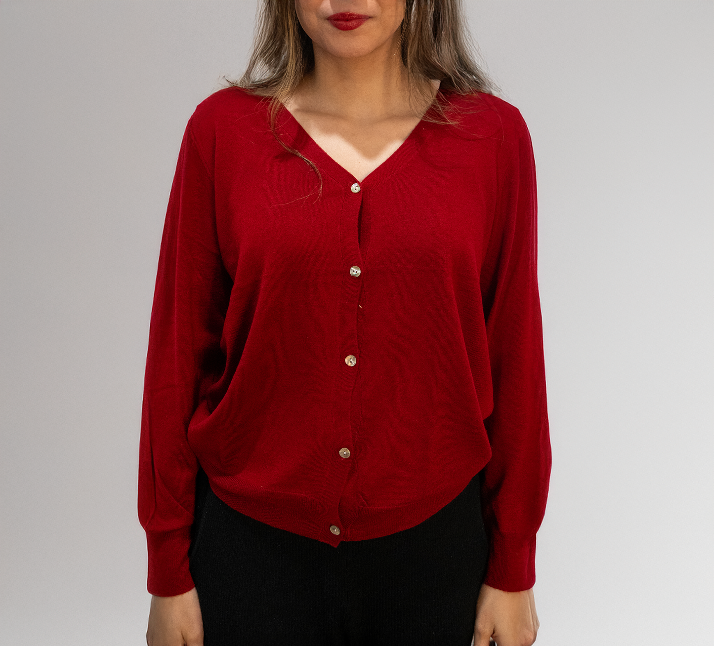 Veera Lightweight Cardigan By Celica (Red)