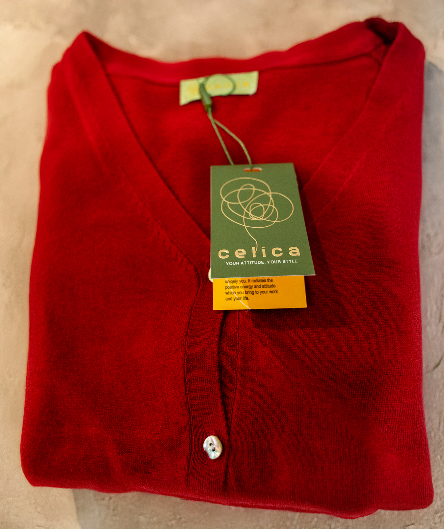 Veera Lightweight Cardigan By Celica (Red)