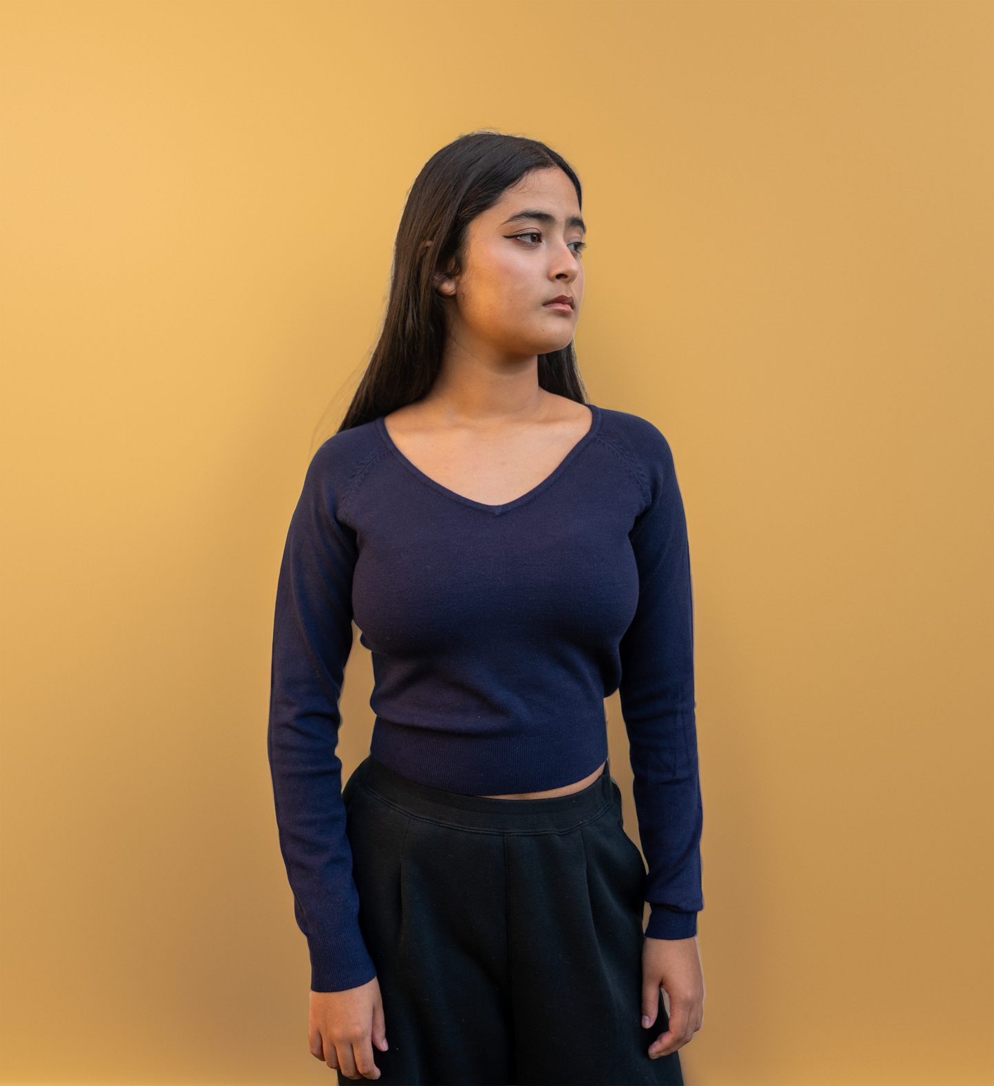 Lune Full Sleeve Blouse By Celica (Navy)