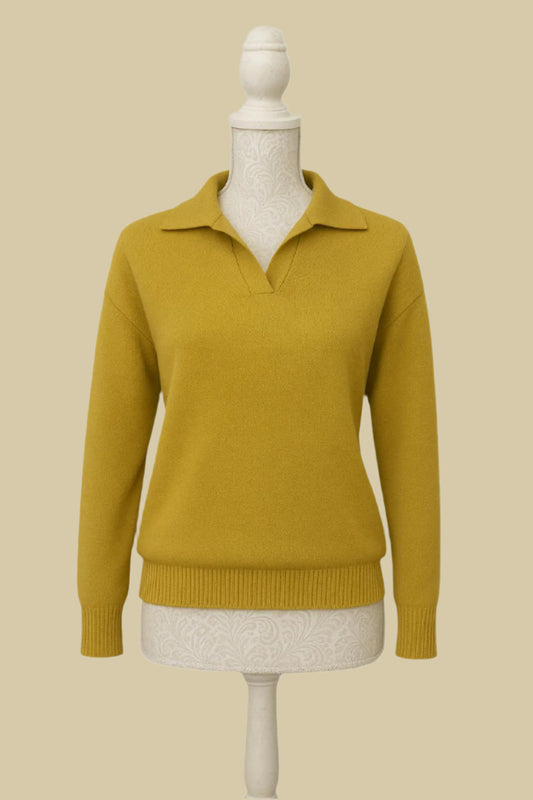 Noelle Rib Knit two-piece set By Celica (Yellow)