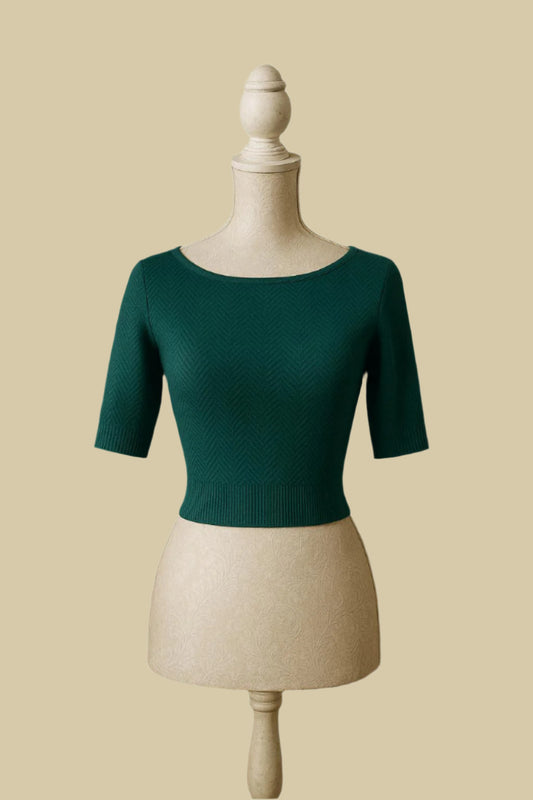 Aire Half Sleeve Blouse By Celica (Sea Green)