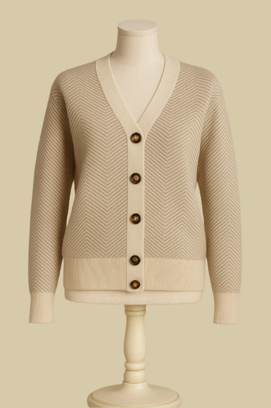 Celia Designer Sweater By Celica (Beige)
