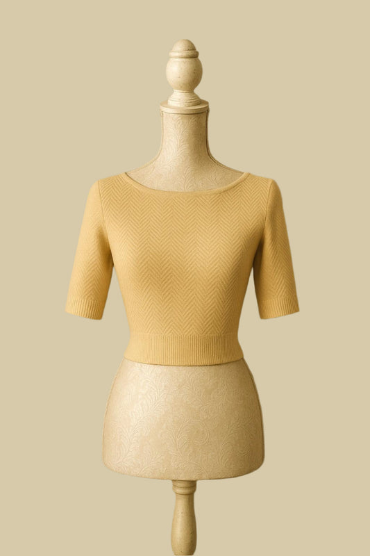 Aire Half Sleeve Blouse By Celica (Cream)