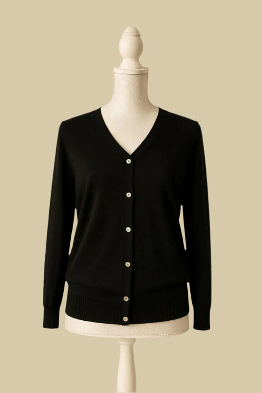 Veera Lightweight Cardigan By Celica (Black)