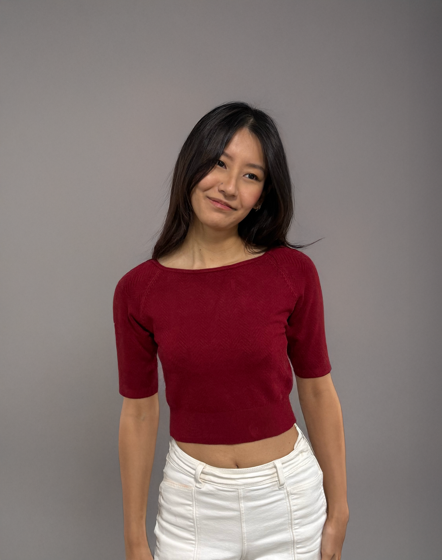 Aire Half Sleeve Blouse By Celica (Red)